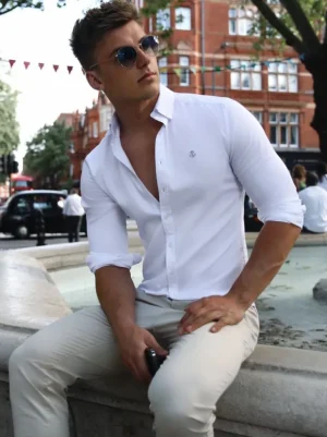 Blakely Clothing Aylsham Fitted Stretch Shirt Cheap