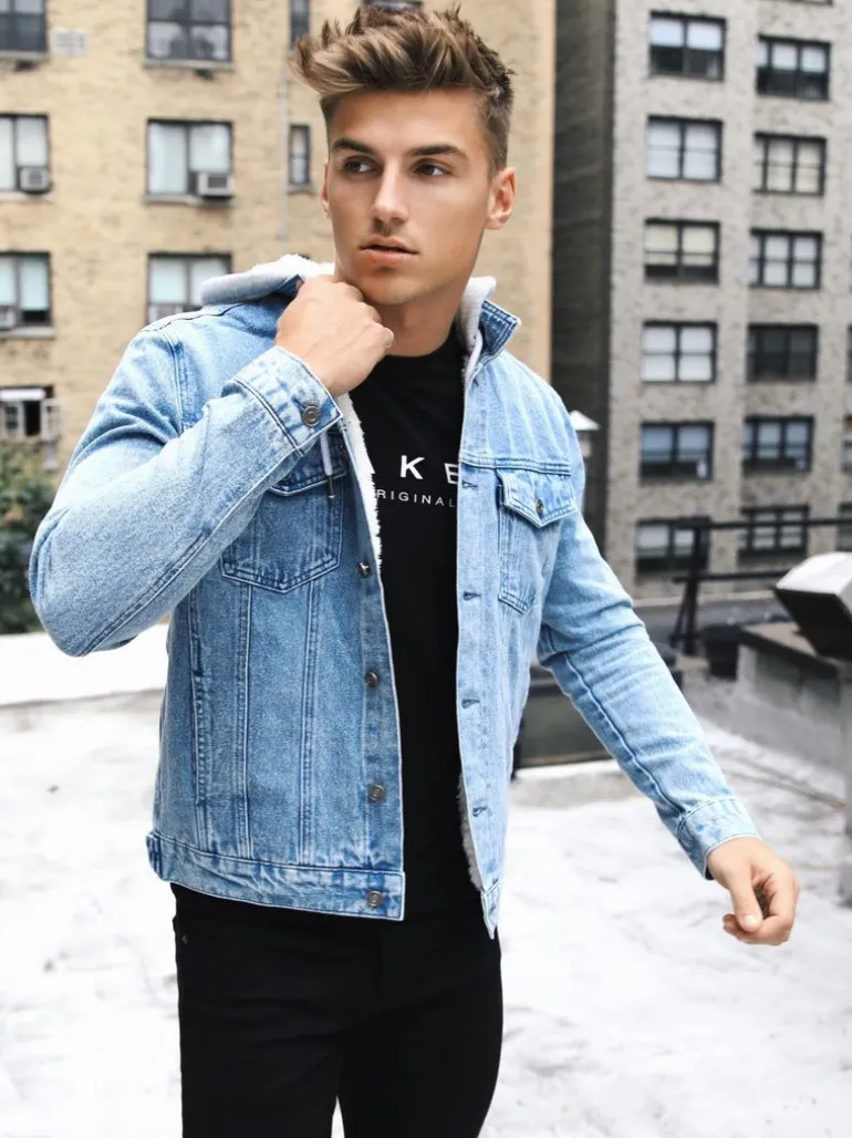 Blakely Clothing Camden Hooded Denim Jacket Outlet