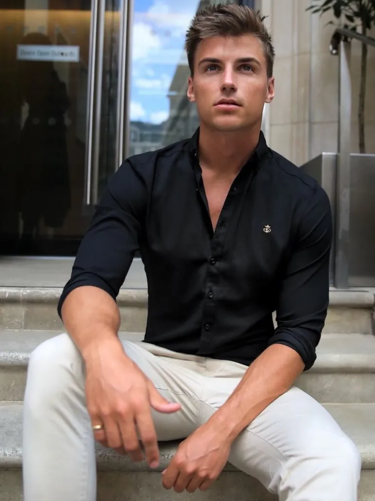 Blakely Clothing Farringdon Fitted Stretch Shirt New