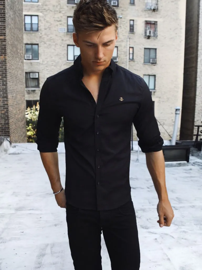 Blakely Clothing Farringdon Fitted Stretch Shirt New