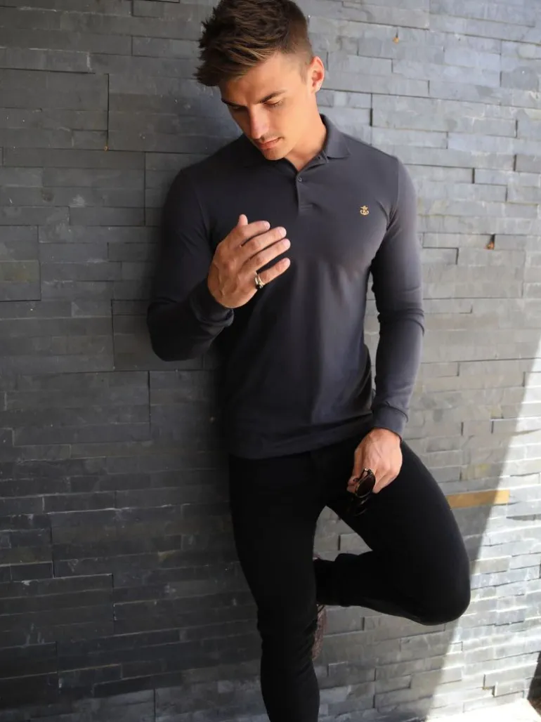 Blakely Clothing Harrow Long-Sleeve Polo Cheap