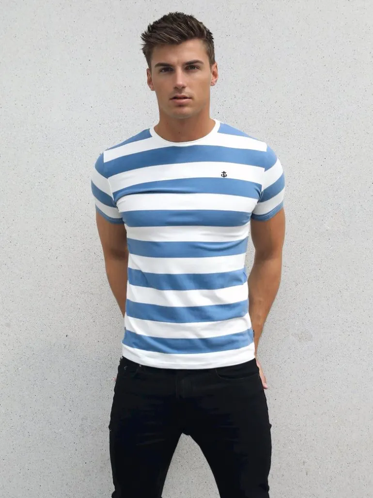 Blakely Clothing Loano Stripe T-Shirt New