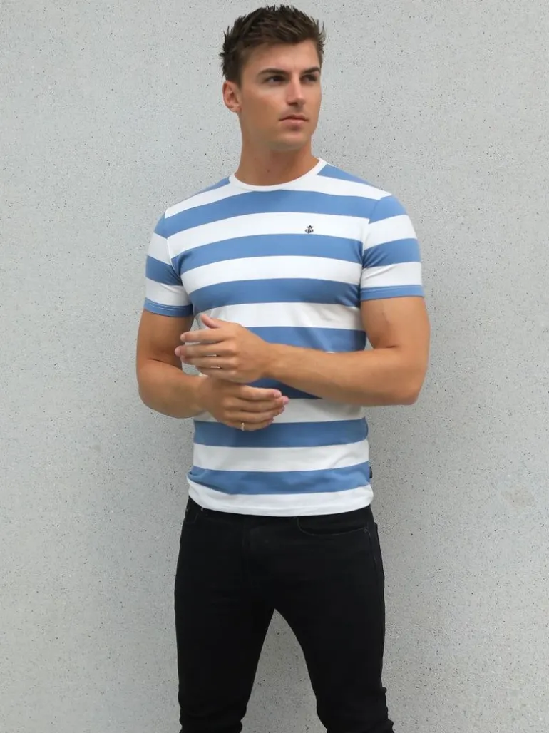 Blakely Clothing Loano Stripe T-Shirt New