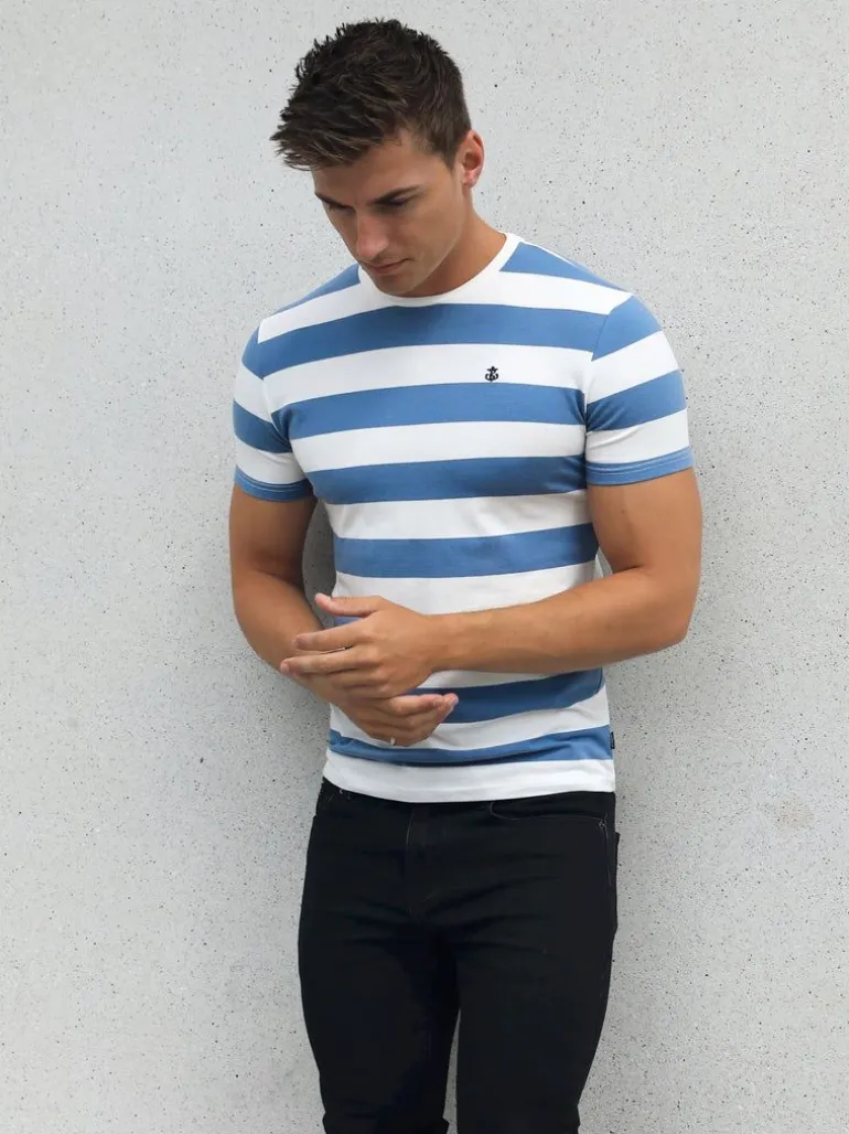Blakely Clothing Loano Stripe T-Shirt New