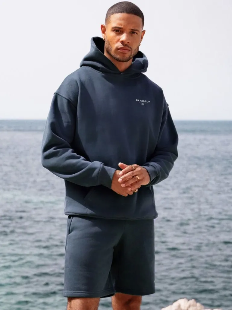 Blakely Clothing Riviera Initial Relaxed Hoodie Clearance