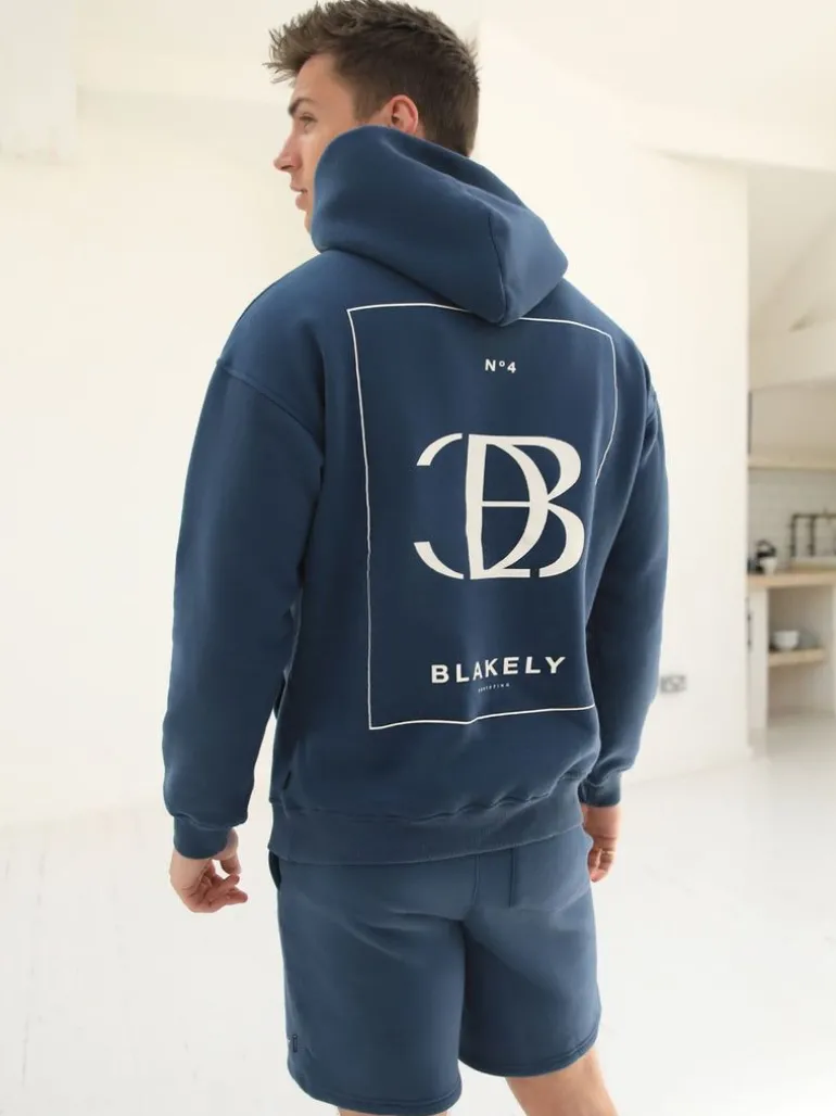 Blakely Clothing Riviera Initial Relaxed Hoodie Clearance