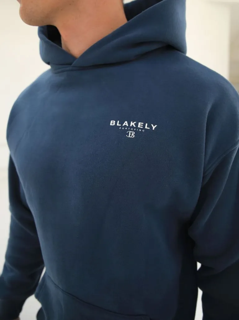Blakely Clothing Riviera Initial Relaxed Hoodie Clearance