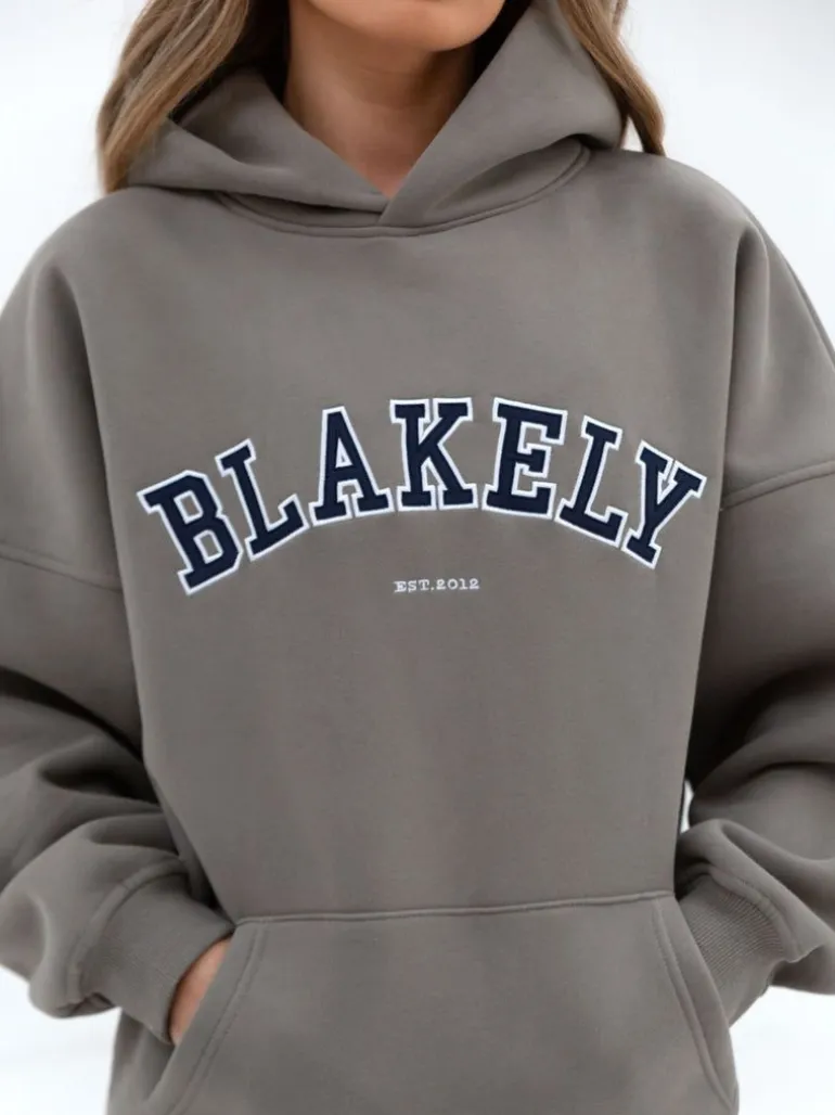 Blakely Clothing Varsity Oversized Hoodie Discount