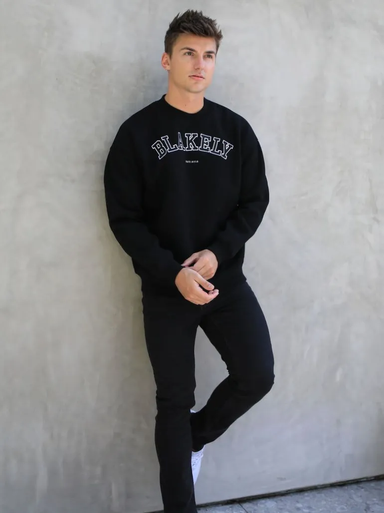 Blakely Clothing Varsity Relaxed Jumper Fashion